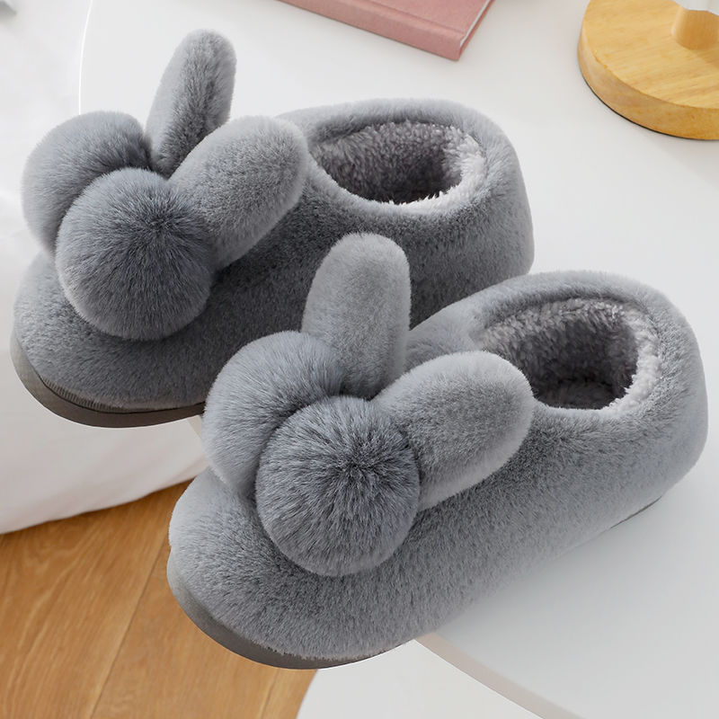 Cixi cotton slippers women's winter bag with indoor home warm thick-soled fur shoes warm confinement shoes dormitory cotton shoes
