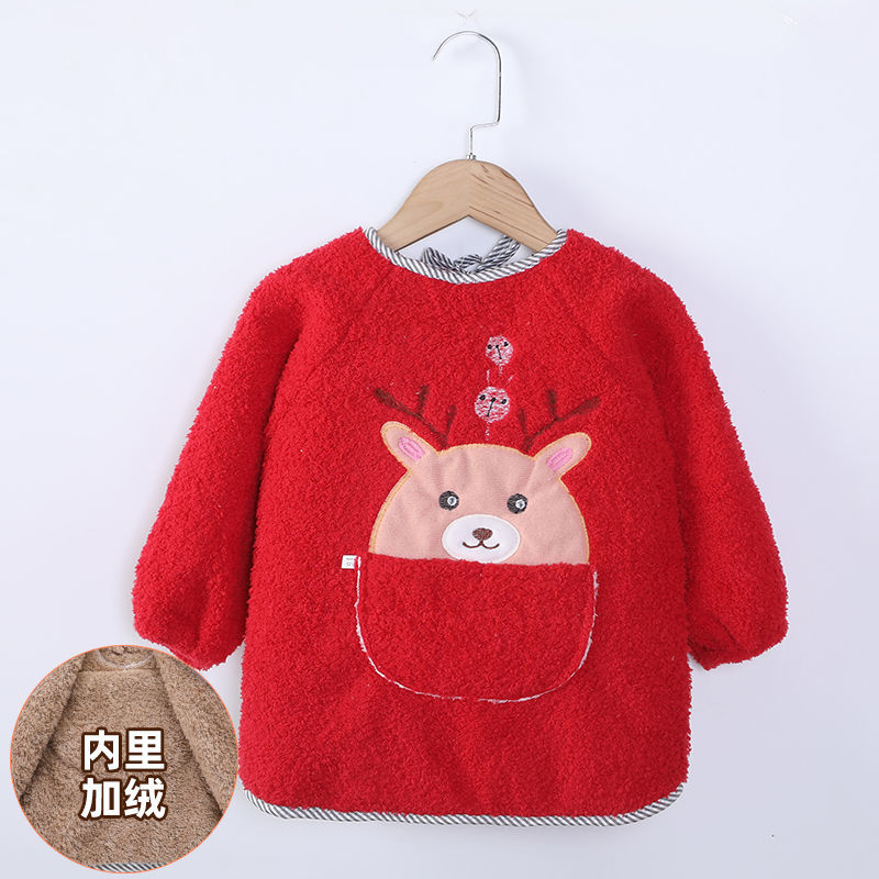 The latest style of baby plus fleece and thickened coveralls for boys and girls in autumn and winter, foreign style, cold protection and warmth