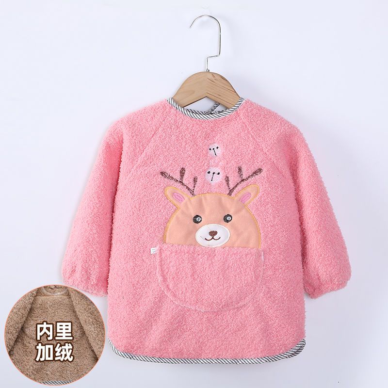 The latest style of baby plus fleece and thickened coveralls for boys and girls in autumn and winter, foreign style, cold protection and warmth