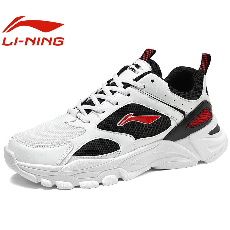 李宁官方男鞋秋冬季新款跑步透气运动老爹鞋ins潮运动鞋男