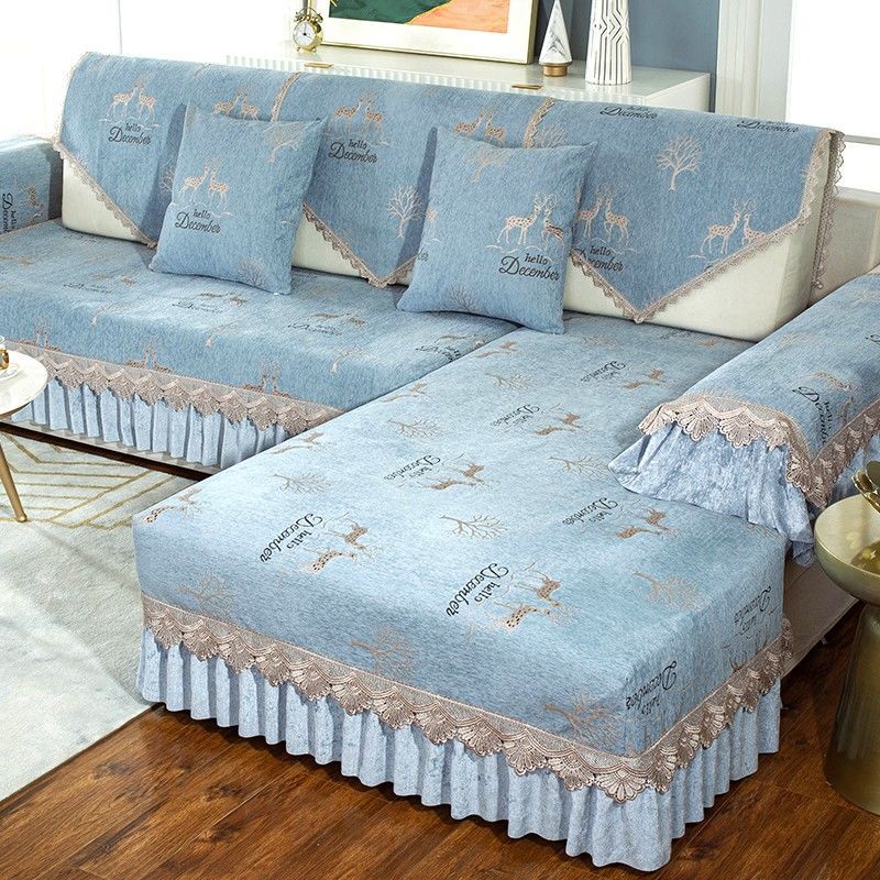 北欧沙发套罩四季通用简约现代沙发套全包防滑布艺沙发垫坐垫盖布