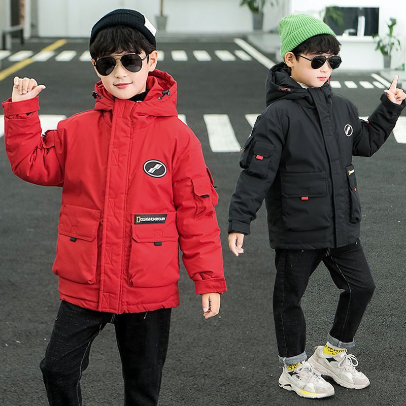 106124-男童棉衣加厚保暖棉服2021新款儿童冬装中大童外套青少年韩版棉袄-详情图