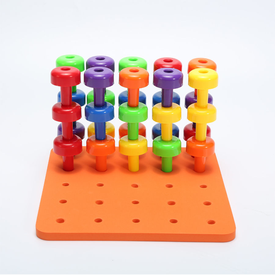 小钉子积木玩具abs创意棋子积木儿童益智玩具eva小钉板