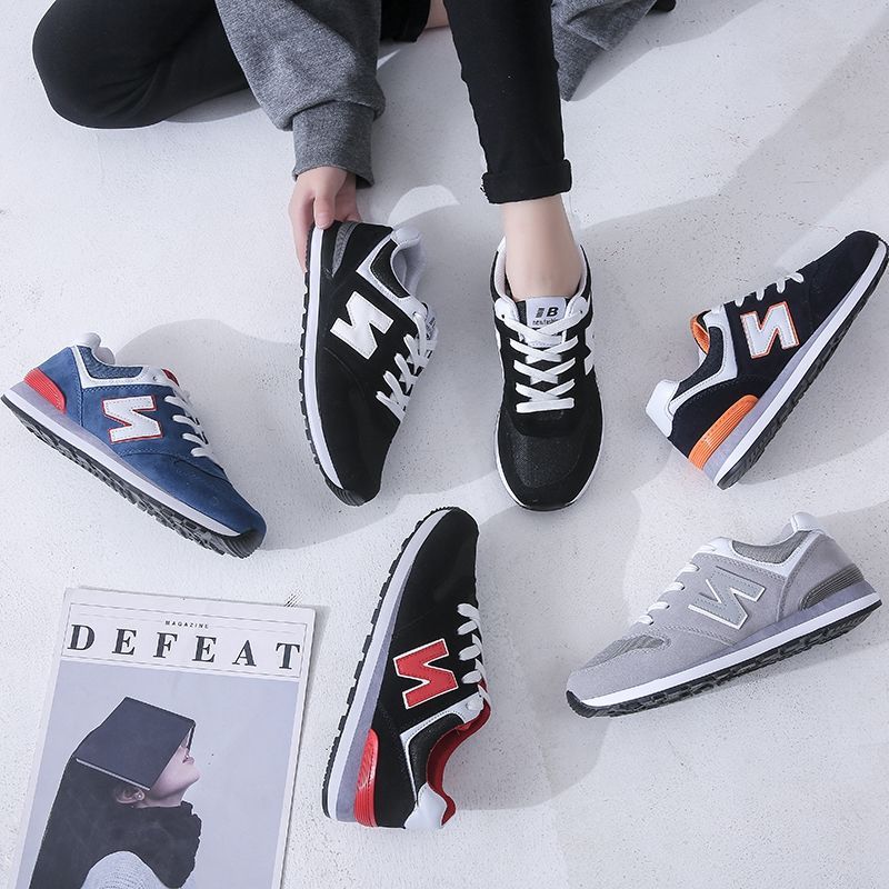 Sneakers, women's shoes, all-match trendy N-word shoes, women's ulzzang four seasons, casual shoes, couple models, student trendy men's shoes