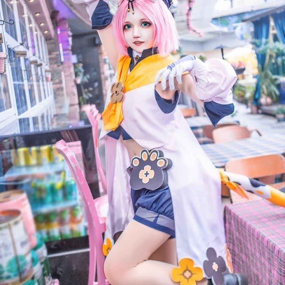 原神迪奥娜cos服胡桃空荧行秋cosplay猫尾巴服套装女