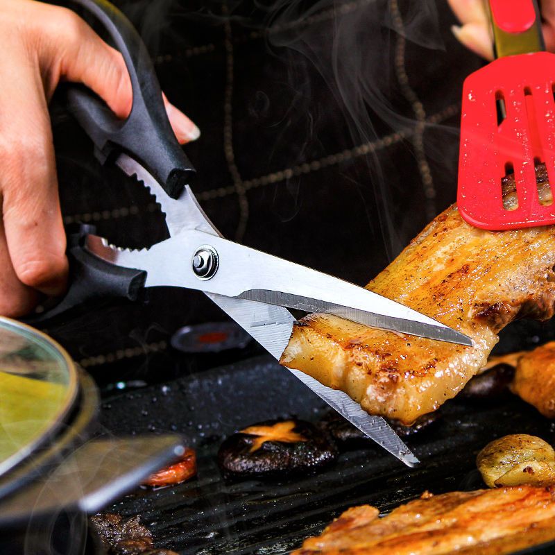 少夫人韩式剪刀烤肉夹食品夹烧烤剪食物剪牛排剪厨房锋利强力剪