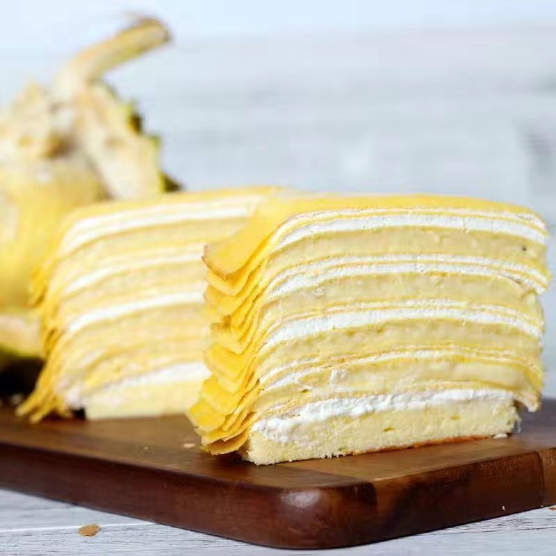 榴莲千层蛋糕爆浆6寸三层奶油新鲜甜品现做网红爆款顺丰包邮