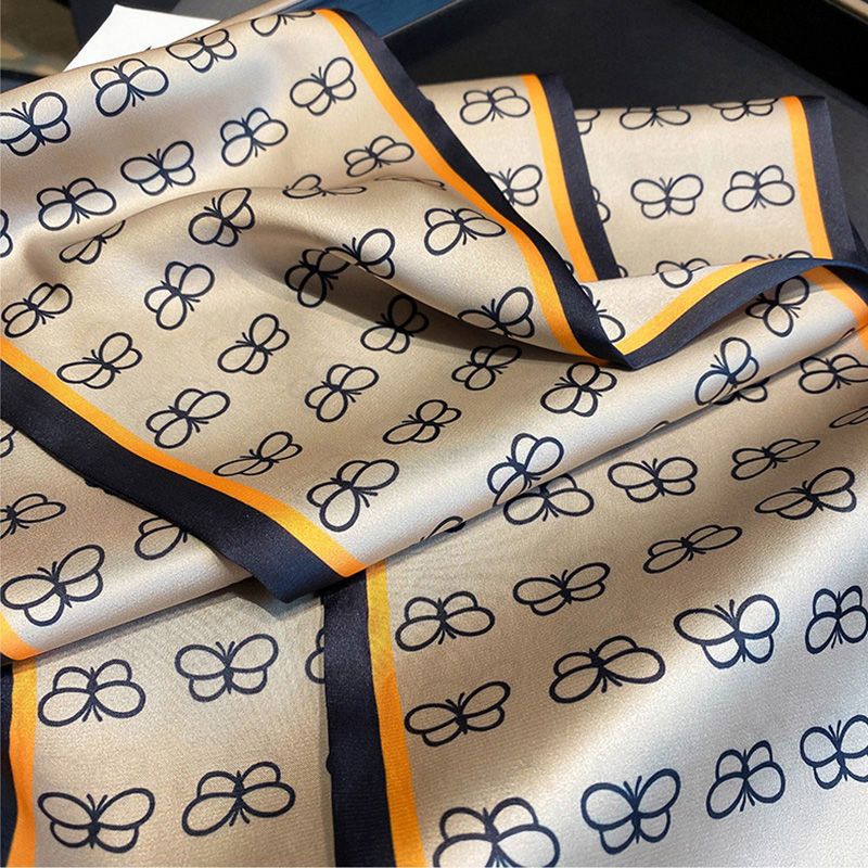 Sciarpa stretta a strisce piccole, versatile per le donne in primavera e inverno, decorazione del collo, sciarpa lunga e sottile, sciarpa quadrata,_voghion.com