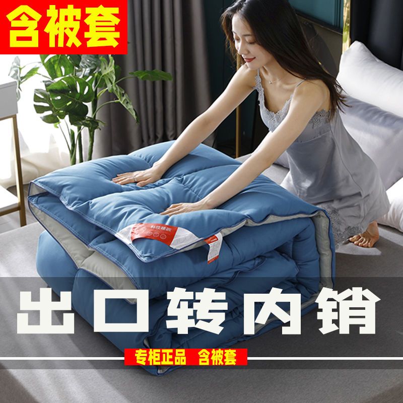 105803-【含被套】正品羽丝绒加厚保暖被芯冬被子单双人学生被子宿舍特价-详情图