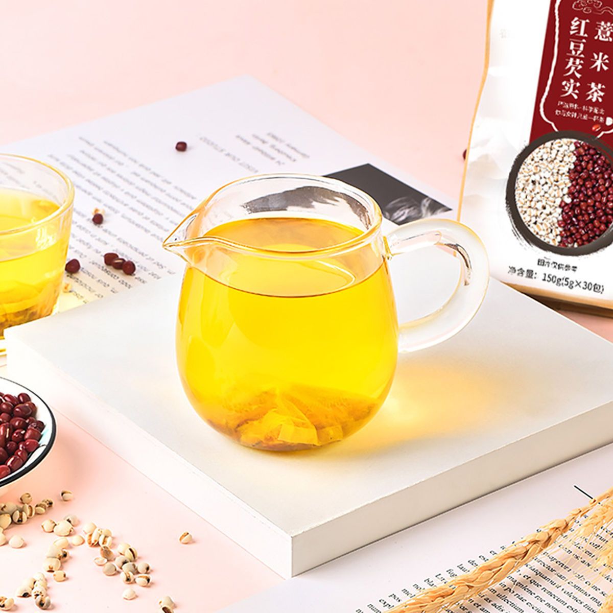 105945-红豆薏米茶赤小豆芡实薏仁茶红豆薏米茶祛湿茶茶包去湿气茶包除湿-详情图