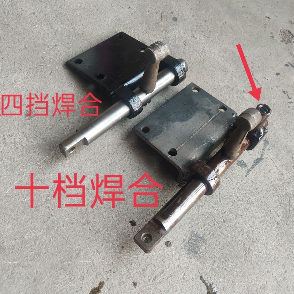 时风三轮车四挡七档八档十档变速箱的挂挡滑动杆焊合看看车上比对