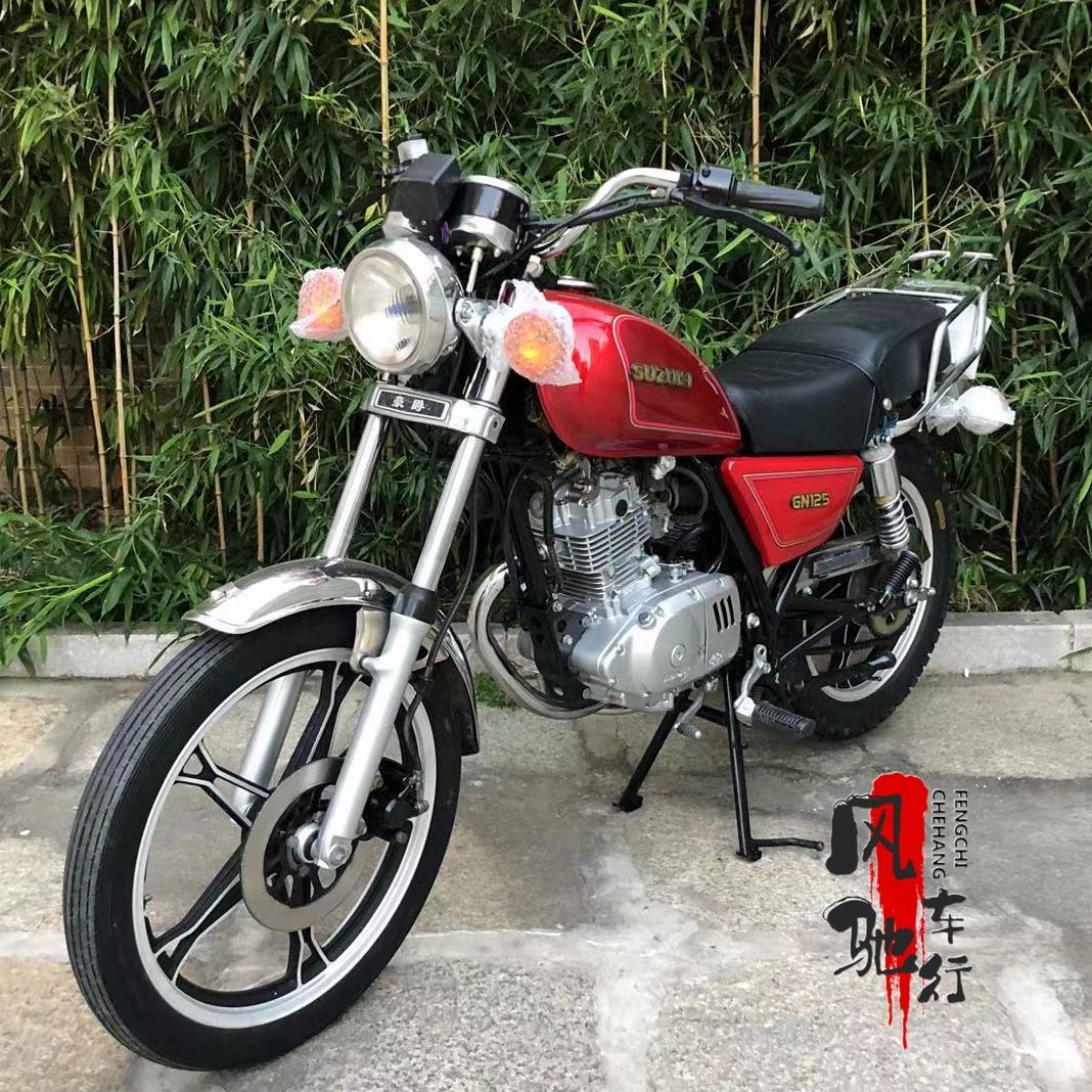 二手车豪爵铃木太子gn125cc链条机车男装跨骑燃油拉货摩托车整车