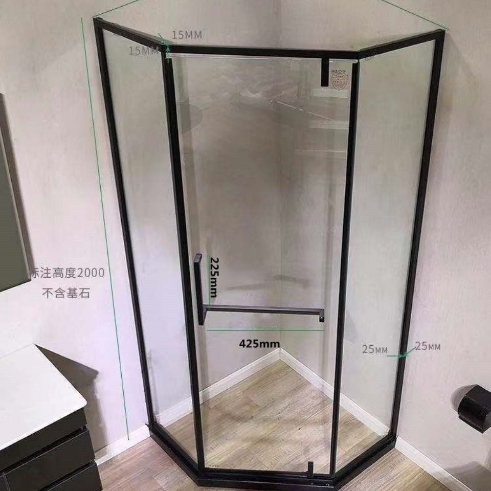 钻石型淋浴房弧形淋浴房简易淋浴房钻石淋浴房不锈钢整体淋浴房