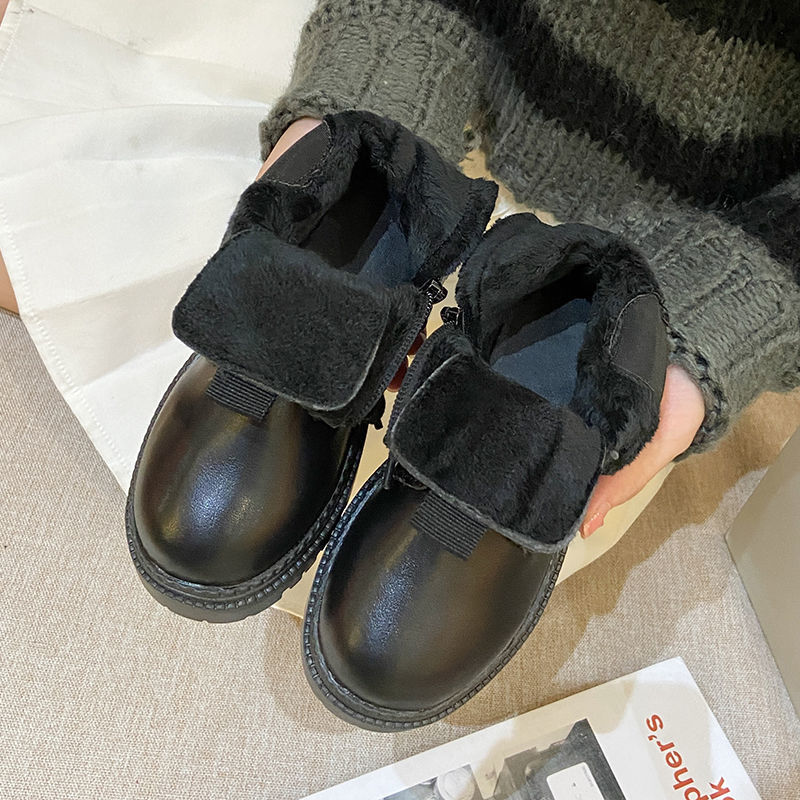男女童马丁靴2022演出秋冬新款女童英伦风短靴单靴男童靴加绒棉靴