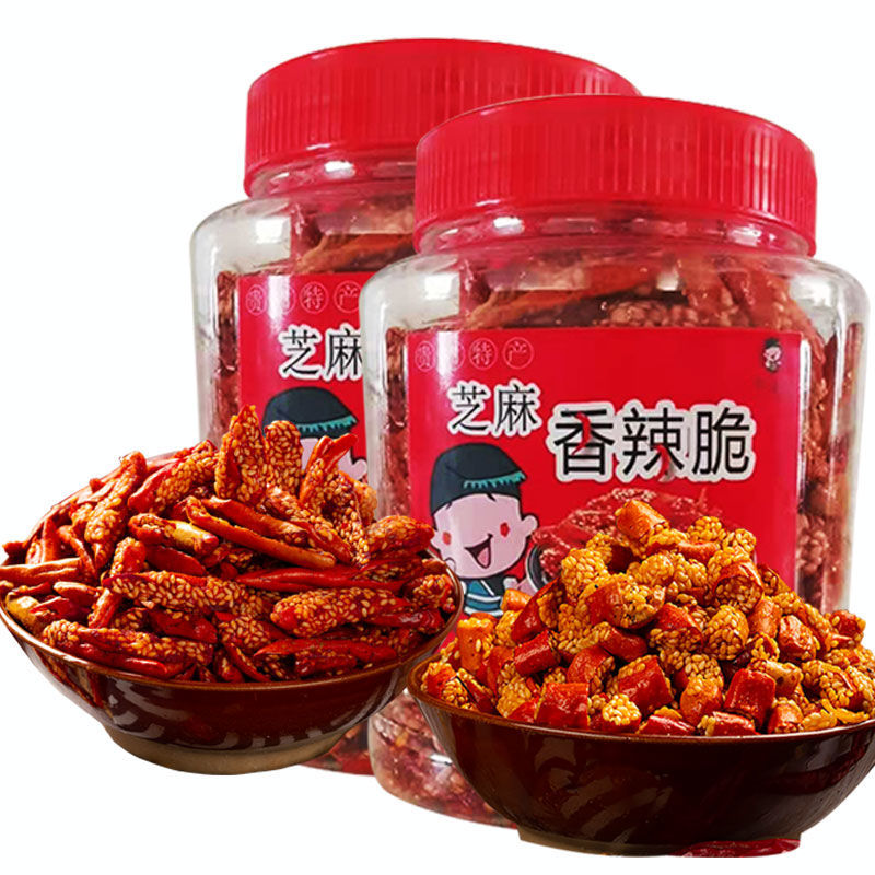 贵州特产芝麻辣椒脆油炸香酥辣椒香脆椒香辣酥特色即食小吃辣椒酥