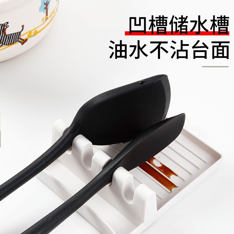 厨房收纳架锅铲架托汤勺垫筷子锅盖收纳家用多功能优质塑料置物架
