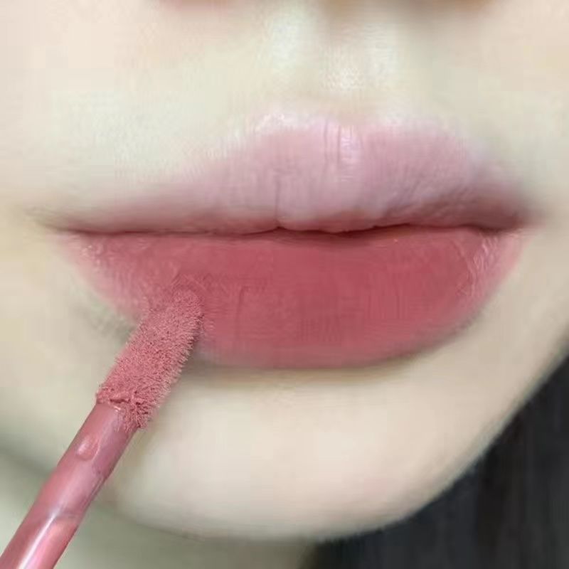 奶油杏仁~棉花糖唇霜口棕唇泥不掉色不沾杯學生款女秋冬紅栗熱可