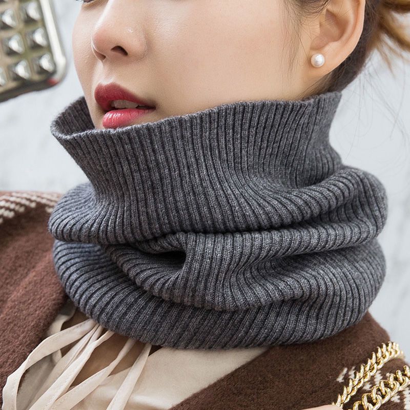 围脖女韩版男女通用针织围巾加厚保暖针织脖套秋冬护脖子护颈套头