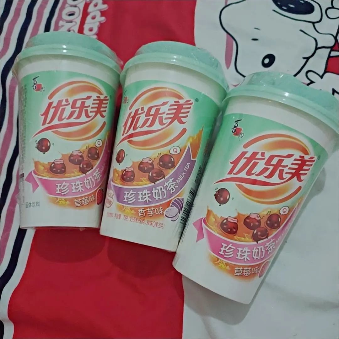 【优乐美】珍珠奶茶杯装杯红豆草莓原味多口味速溶下午奶茶饮料