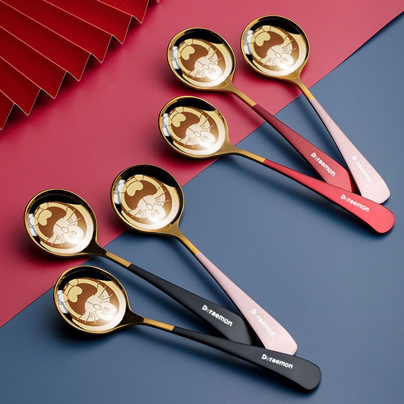 Stainless steel star bar spoon home net red boutique spoon creative ins Korean spoon cute goddess spoon