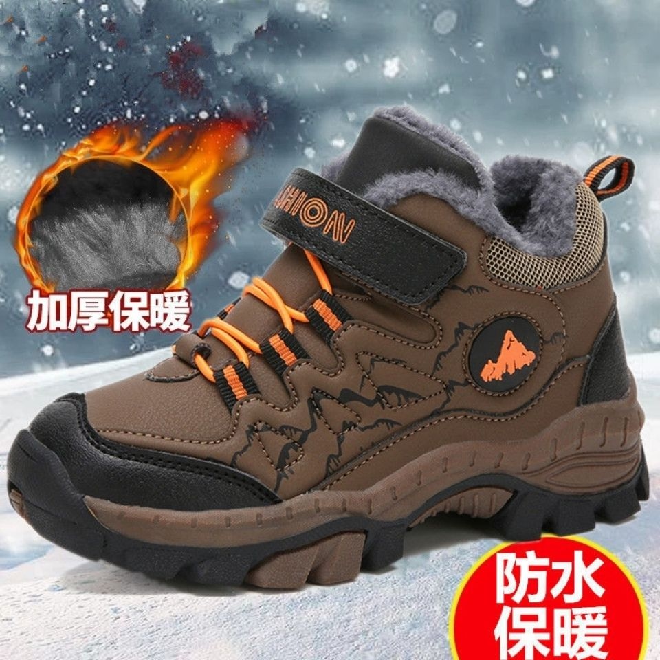 男童鞋子2021新款冬季儿童棉鞋中大童大棉鞋加绒加厚保暖雪地冬鞋