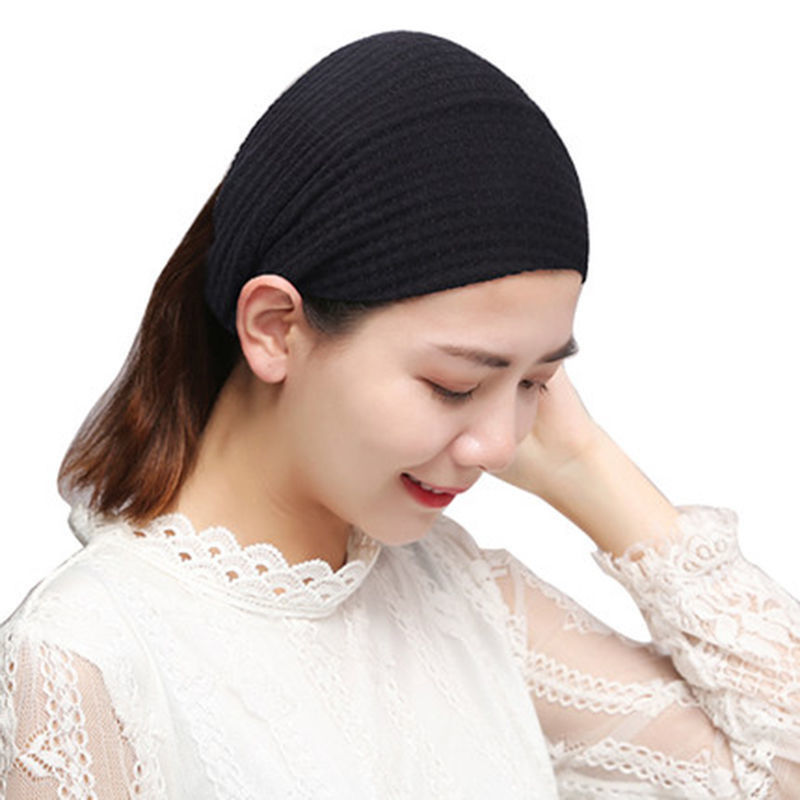 韩版宽边包头帽气质保暖头套百搭头巾帽洗脸遮白发简约发带女