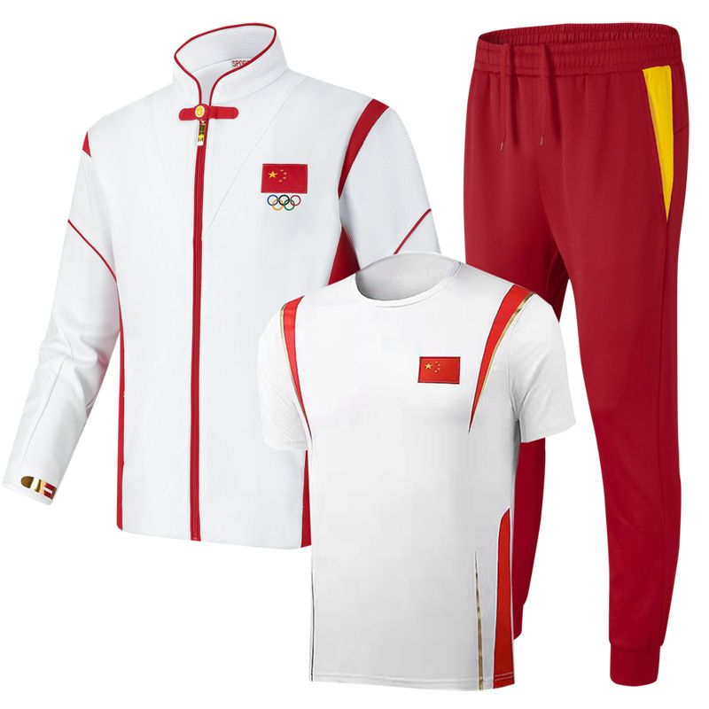 2021新款中国队运动套装男女运动员团体出场领奖服学生体育训练服