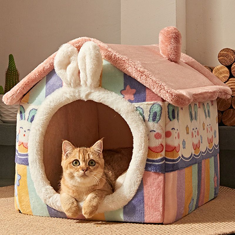 猫窝四季通用别墅房子型封闭式屋可拆洗狗窝冬季保暖宠物猫咪用品