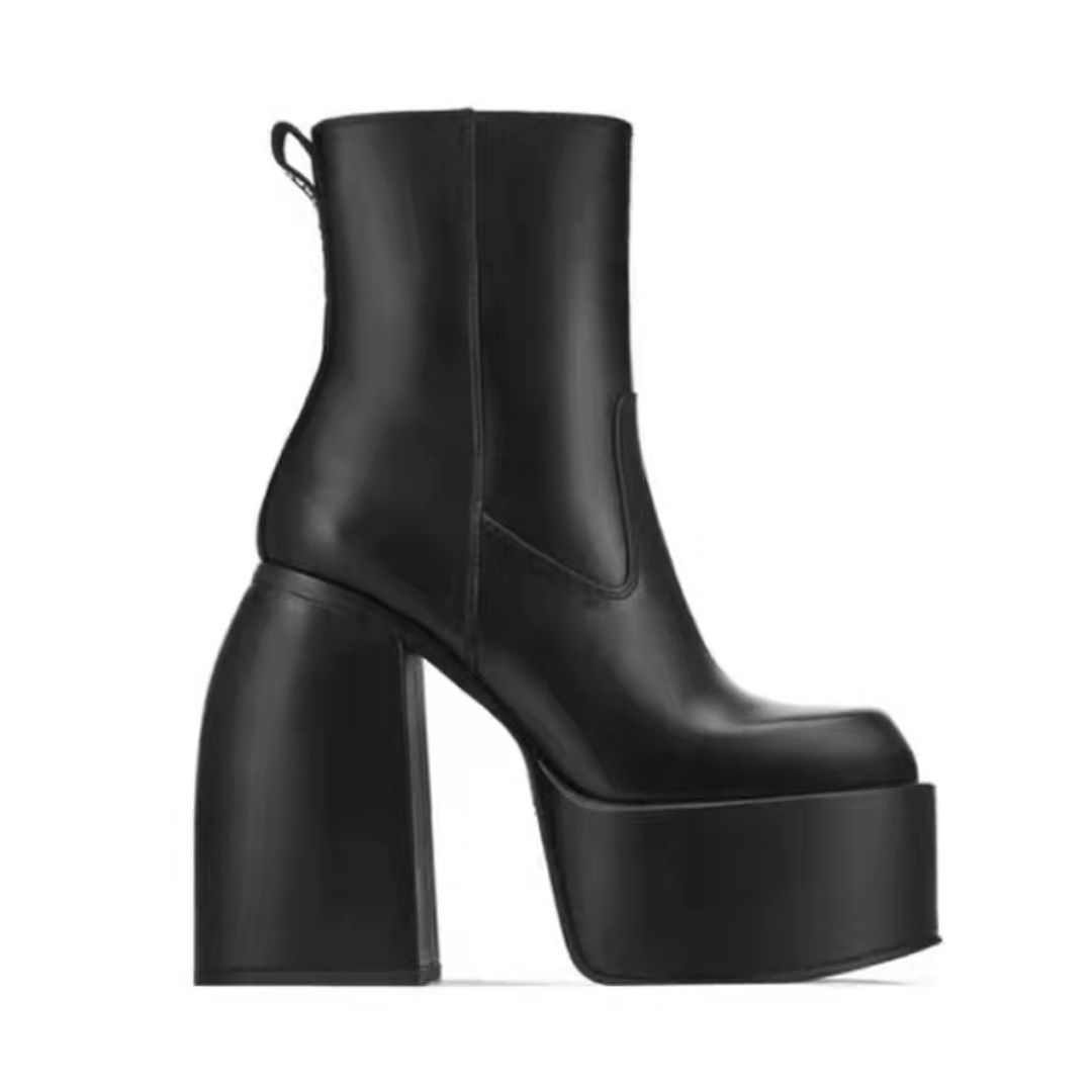 Dark high-heeled knee high boots women  spring and autumn new European hot girls versatile high Knight boots women's trend