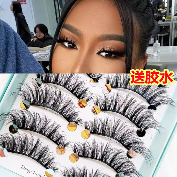 兔奶奶家十對裝w004誇張假睫毛3d立體卷翹仙子毛芭比大眼濃密長