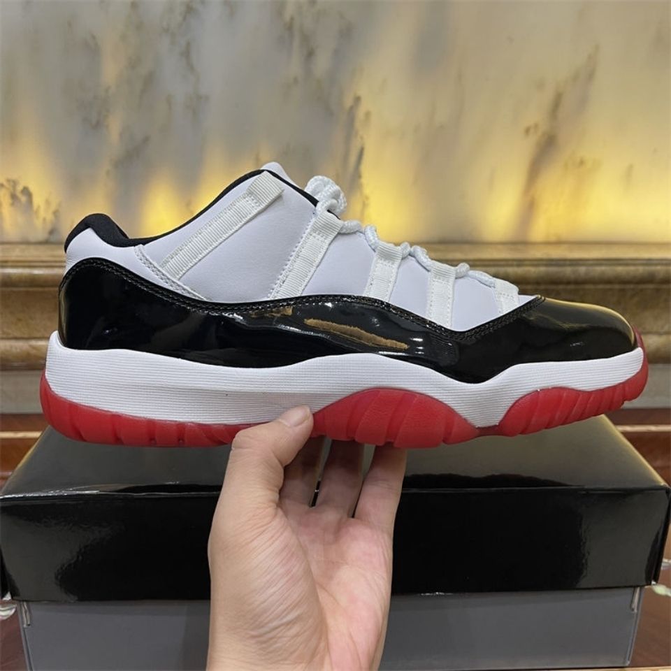 【工厂尾单】aj11黑红康扣低帮篮球鞋运动鞋男款