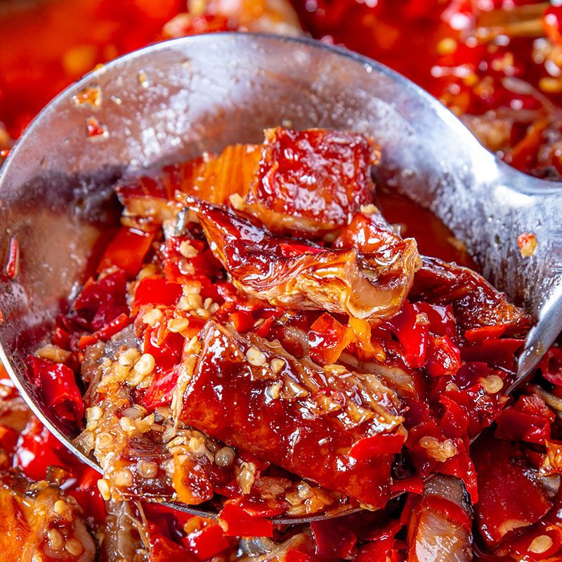 康禧泰湖南特产香辣鱼排剁椒即食腊鱼辣椒酱鱼块下饭菜瓶装