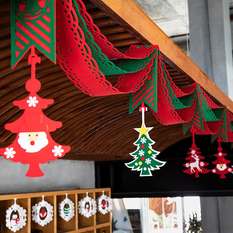 圣诞节装饰节日装扮店铺橱窗挂饰场景布置圣诞树小饰品创意挂件