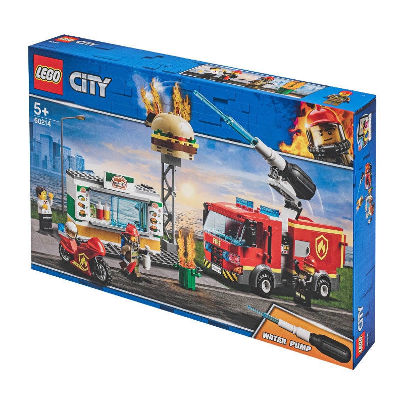 LEGO 乐高 City 城市系列 60214 汉堡店消防救援