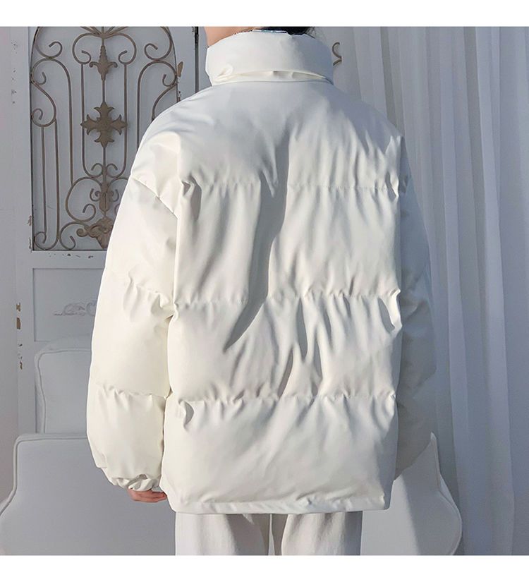 Classic plankton handsome double wear PU leather, men's winter fashion brand thickened warm cotton coat coat, loose_voghion.com