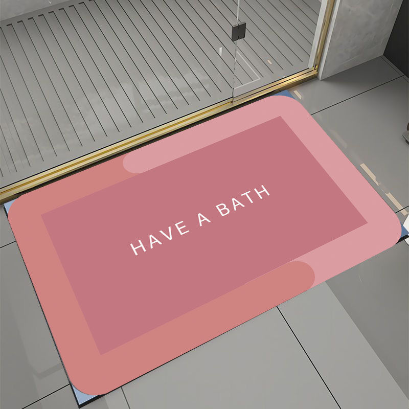 Bathroom toilet floor mat non slip water absorbent foot mat toilet door shower door mat door mat customized