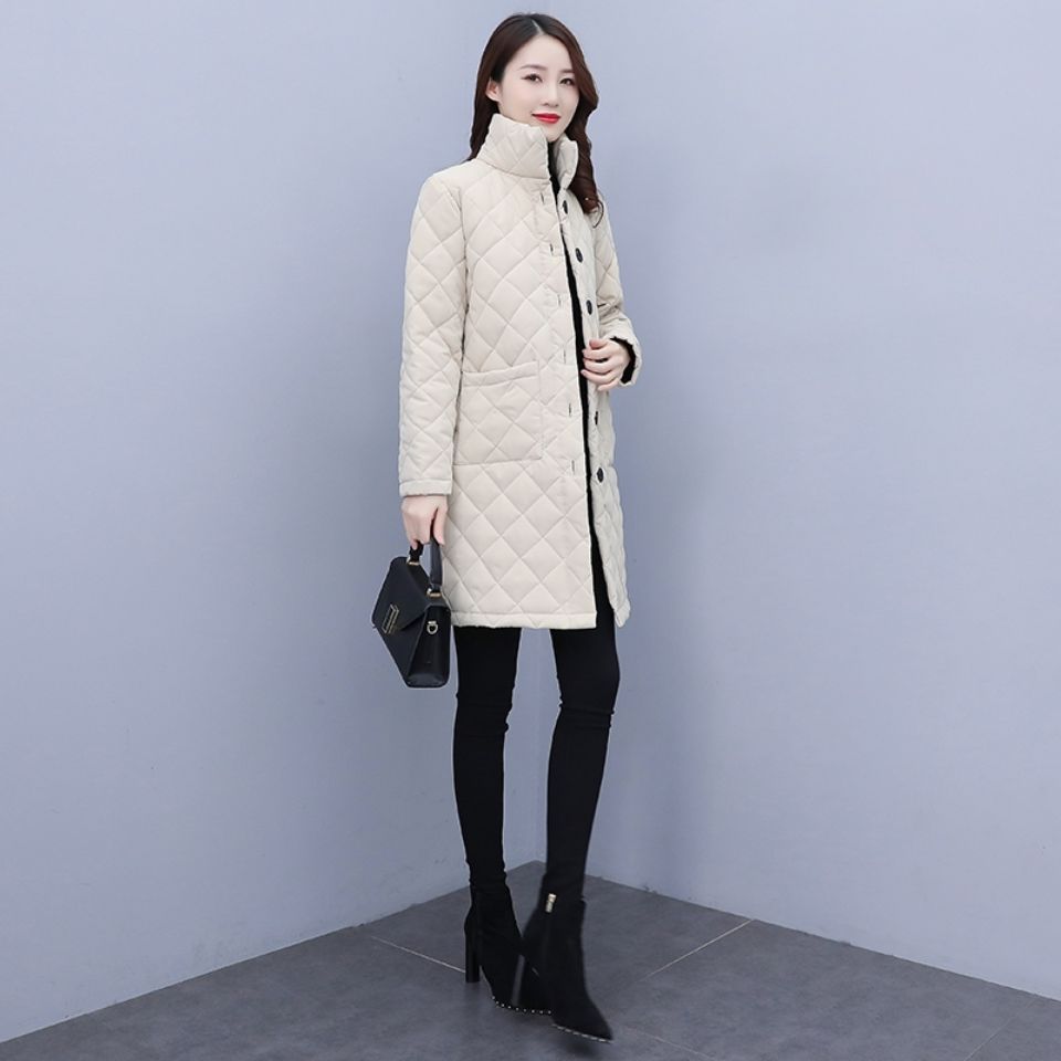 2021年冬季新款韩版宽松中长款棉服上衣女外穿家居棉衣棉服外套女【3