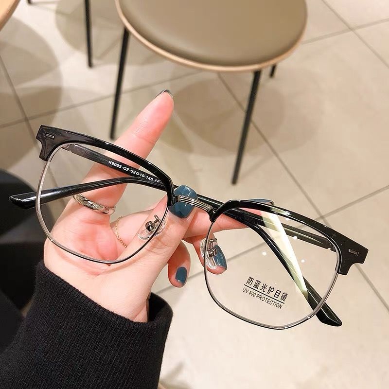 125897-韩版金属眼镜框男可配近视有度数大框学生素颜眼镜女防蓝光防辐射-详情图