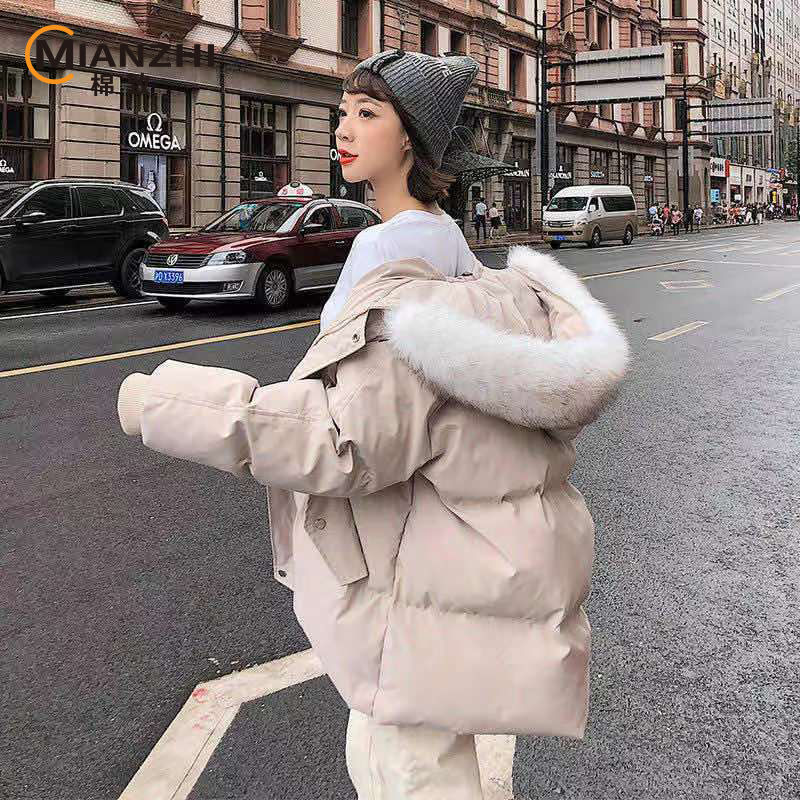 106089-森马集团品牌棉致短款棉衣秋冬加厚保暖外套oversize连帽棉服外套-详情图