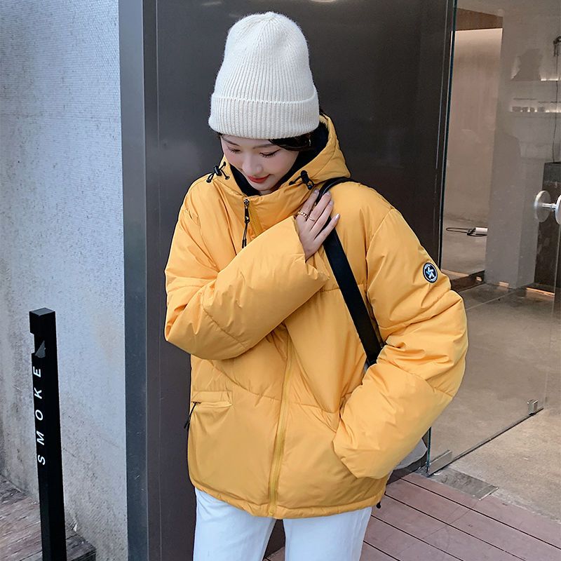 105937-短款羽绒棉服女冬新款洋气棉衣连帽宽松大码加厚外穿小棉袄面包服-详情图