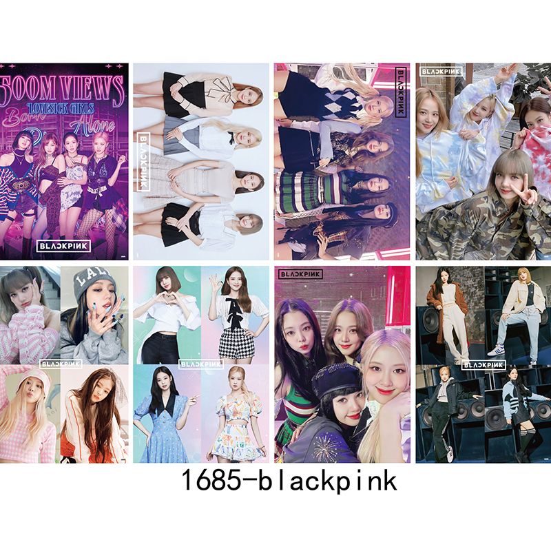 2021新款blackpink海报lisa朴彩英巡演高清照片金智秀金智妮同款