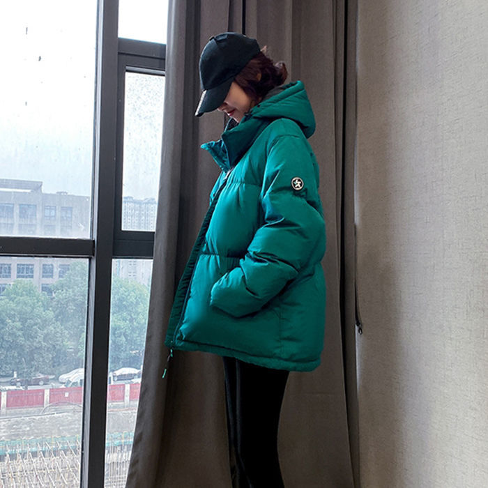 105937-短款羽绒棉服女冬新款洋气棉衣连帽宽松大码加厚外穿小棉袄面包服-详情图