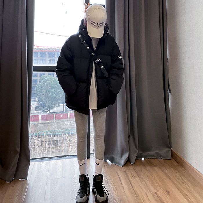 105937-短款羽绒棉服女冬新款洋气棉衣连帽宽松大码加厚外穿小棉袄面包服-详情图