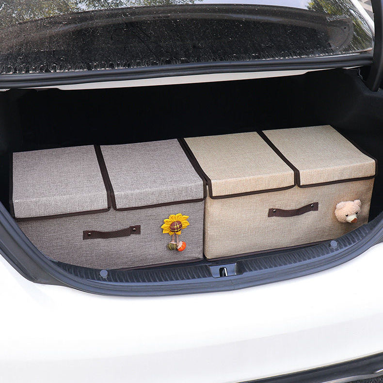 车载后备箱收纳箱车用尾箱大容量可折叠整理置物箱女汽车内储物箱