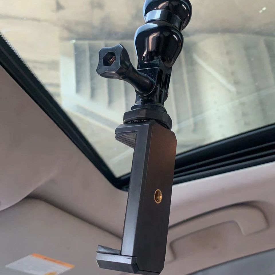 加长车载万向吸盘手机导航支架gopro蛇形管汽车强力吸车内外支架