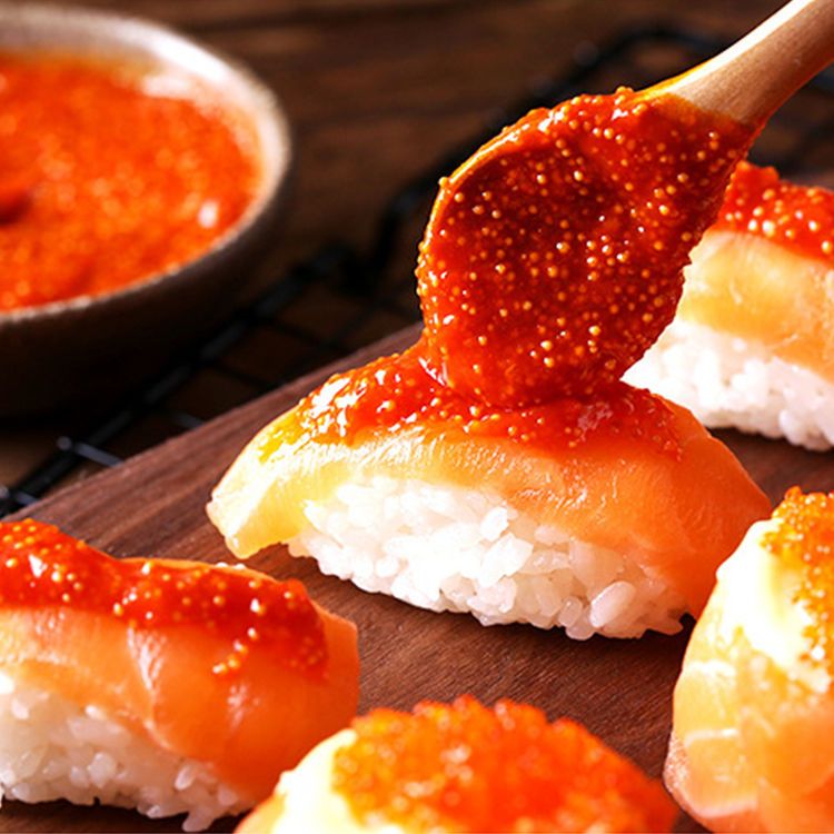 新鲜鱼子酱番茄鱼籽酱飞鱼日本料理寿司包饭配菜配料商用专用食材