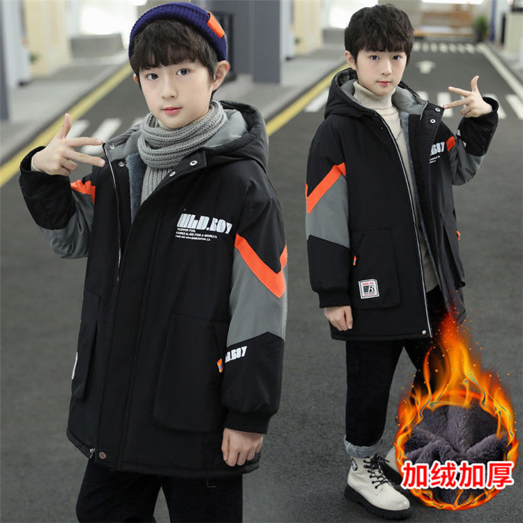 男童棉服外套冬装新款韩版潮儿童装棉衣中大童派克服保暖加绒加厚