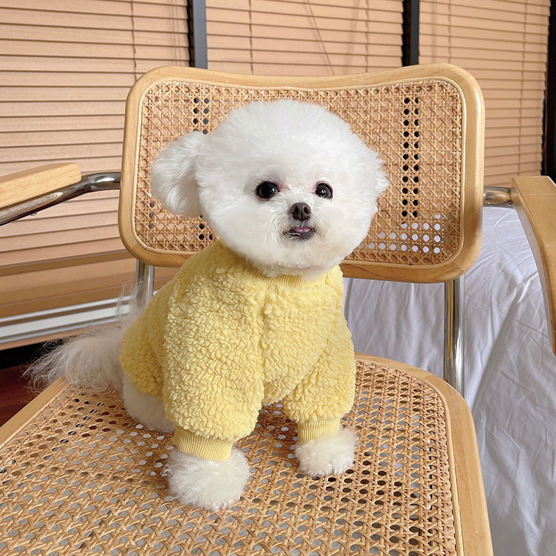 狗狗衣服秋冬季保暖加绒泰迪博美中小型犬猫咪可爱毛绒宠物衣服冬
