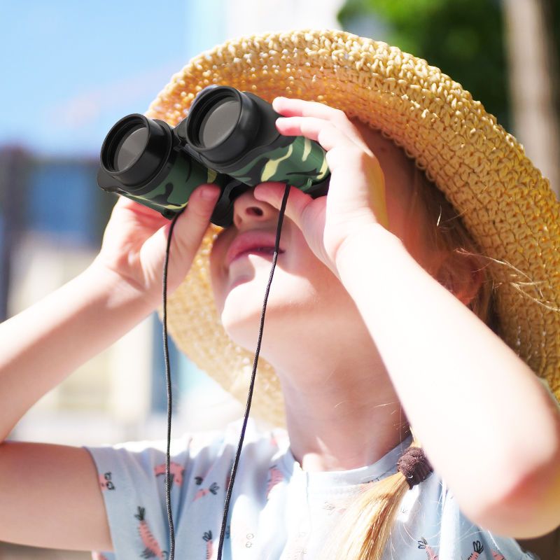 望远镜儿童高倍高清护眼双筒男孩女孩幼儿园实验小学生放大镜玩具
