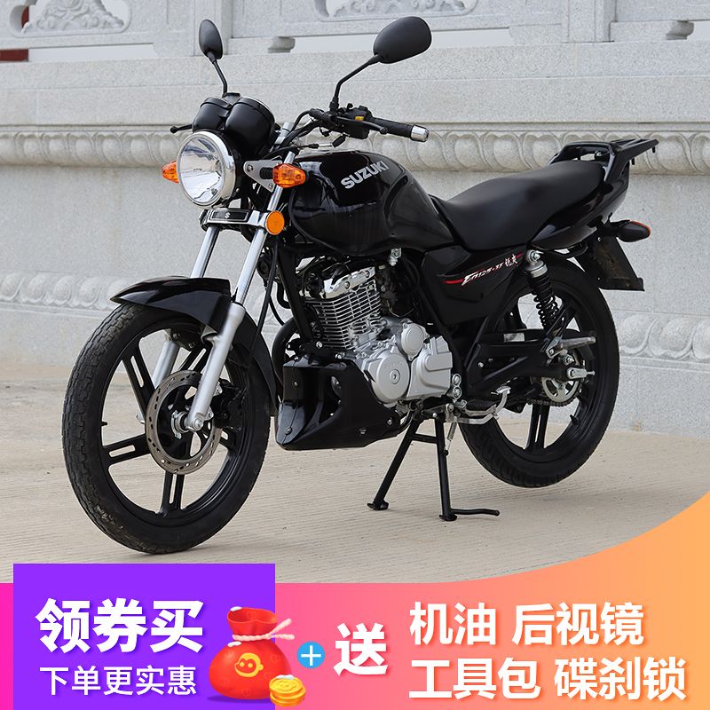 豪爵铃木新款锐爽125cc跨骑式跑车机车载货燃油越野车摩托车整车